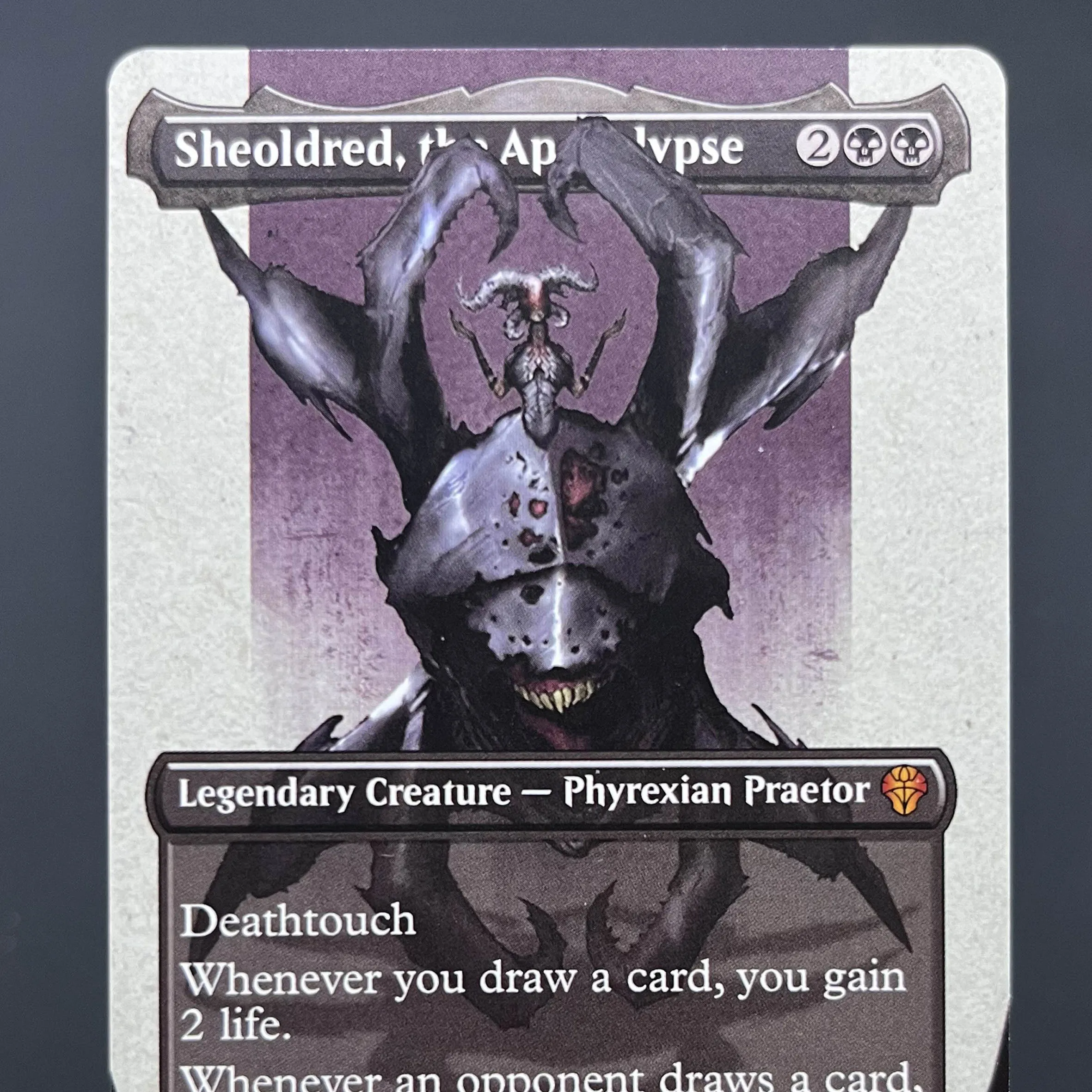 Playing Cards DMU CLB NEO HOLO5-Ⅱ01 TCG Proxy Cards Deck Borad Games Single Hologram Proxies Sheoldred, the Apocalypse The Wandering Emperor playing cards