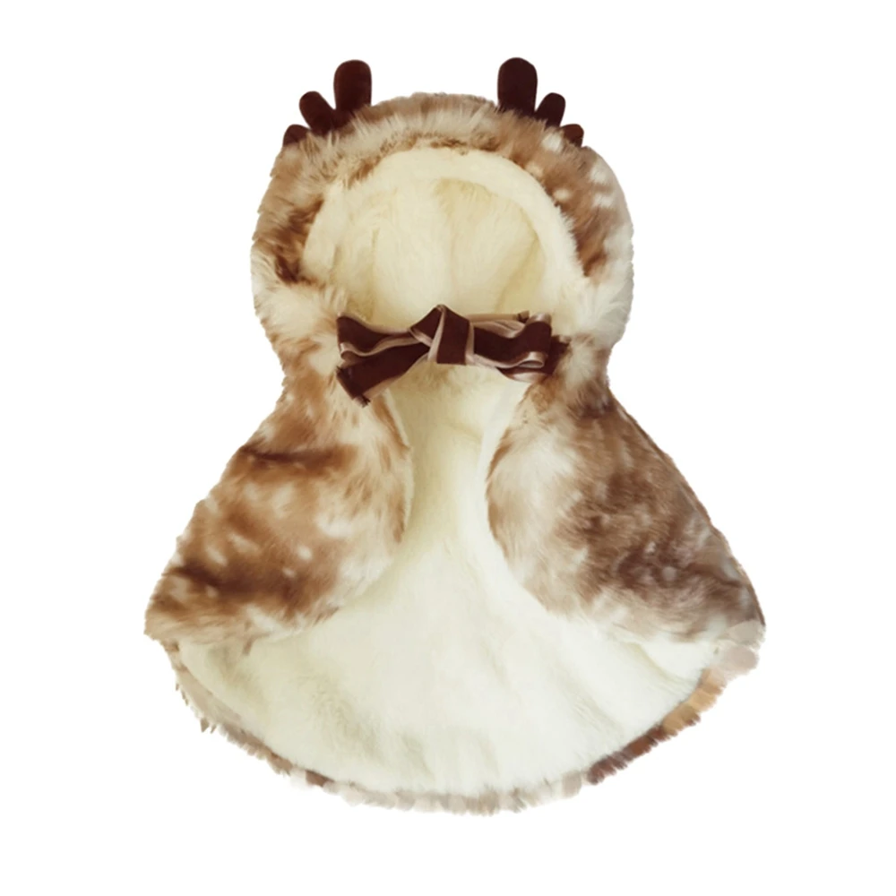 

Теплый олень, плащ, накидка, шаль, Рождественский щенок, зимняя одежда для домашних животных, косплей для маленьких собак, праздничное платье, поставки