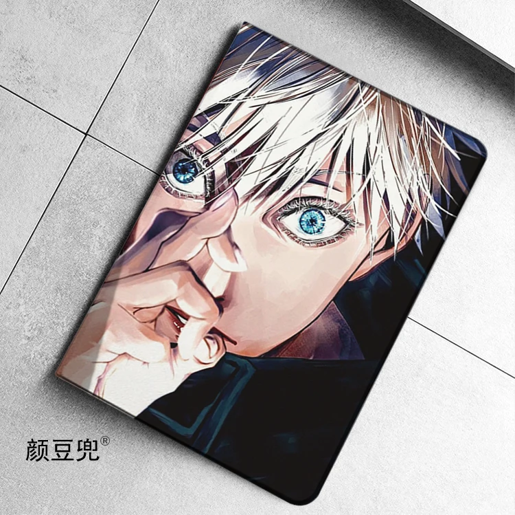 Gojo Satoru Anime Jujutsu Kaisen Per Samsung Galaxy Tab A7 Lite 8.7 2021 Custodia S9Plus Custodia Tri-Fold Galaxy Tab S6Lite