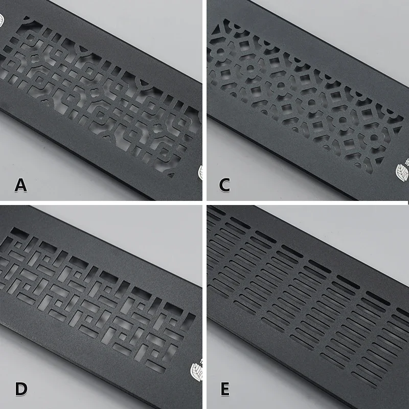 Ventillation Grille Aluminum Alloy Fireplace Air Vent Cover Ventilator Grille Perforated Sheet Sheets Closet Vents Hole air vent grille