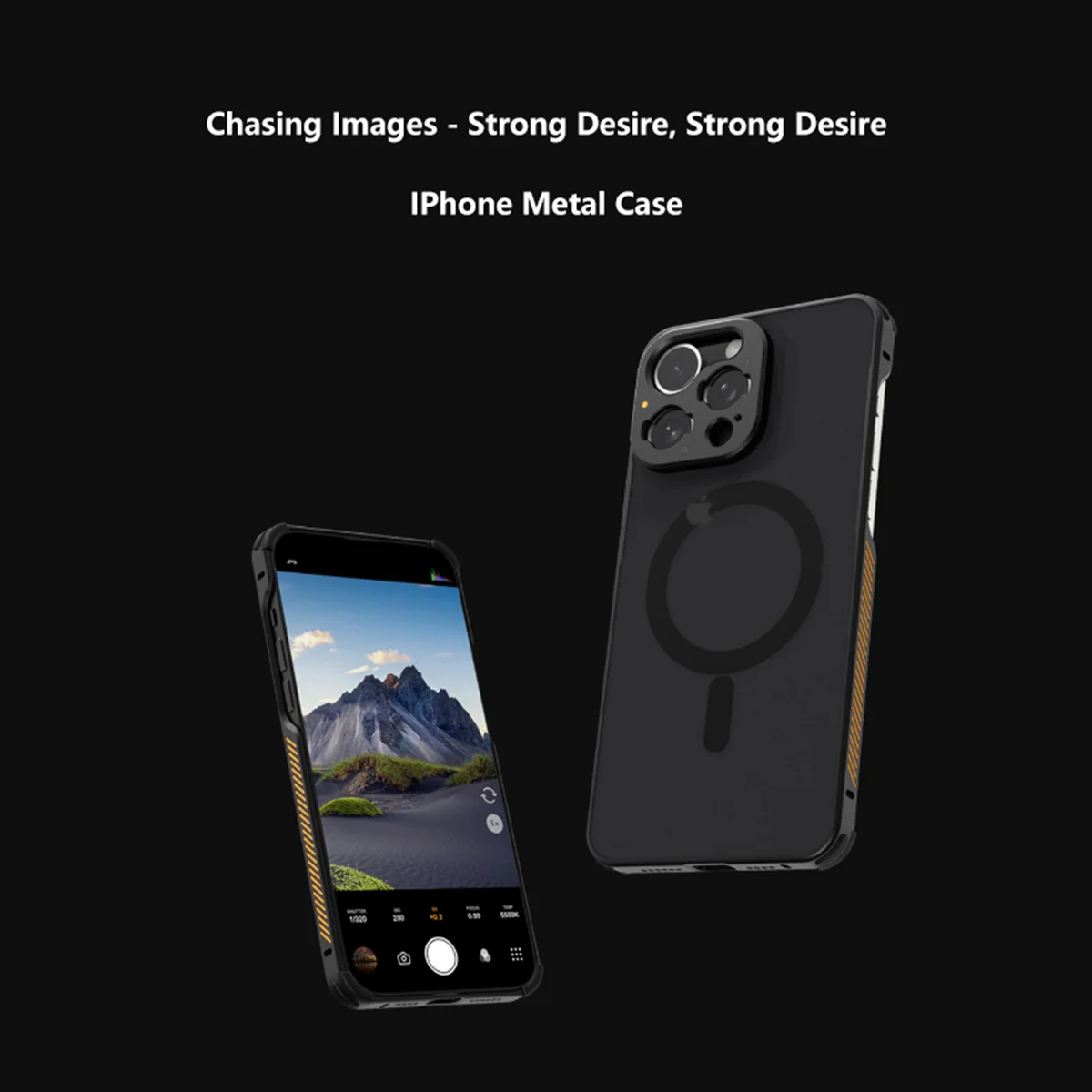 

Металлический телефонный чехол Fotorgear для iphone 13/14/15, магнитное крепление T, байонетная линза, телефонный чехол с фильтром, адаптером, кольцом-протектором