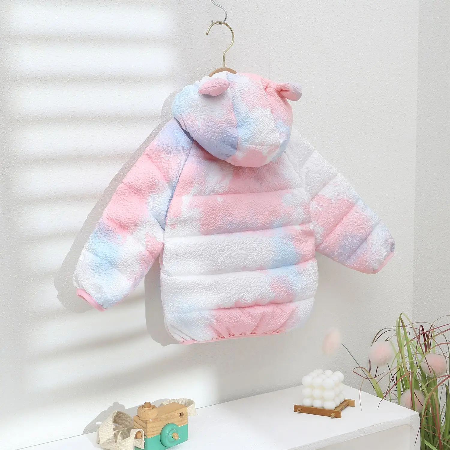 겨울 자켓  소녀 플러스 벨벳 두꺼운 코트 어린이 후드 추운 날씨 아웃웨어 소년 면화 의류 E111