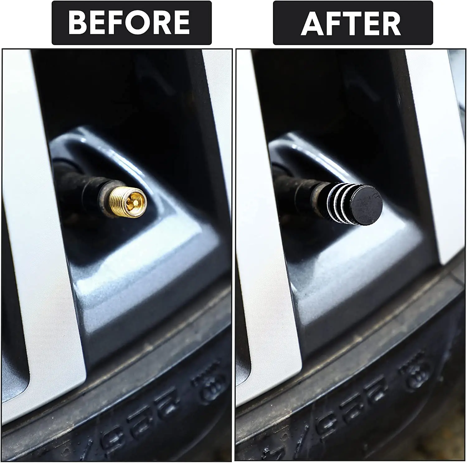 Aluminum Alloy Waterproof Tire Valve Stem Caps - Universal Fit