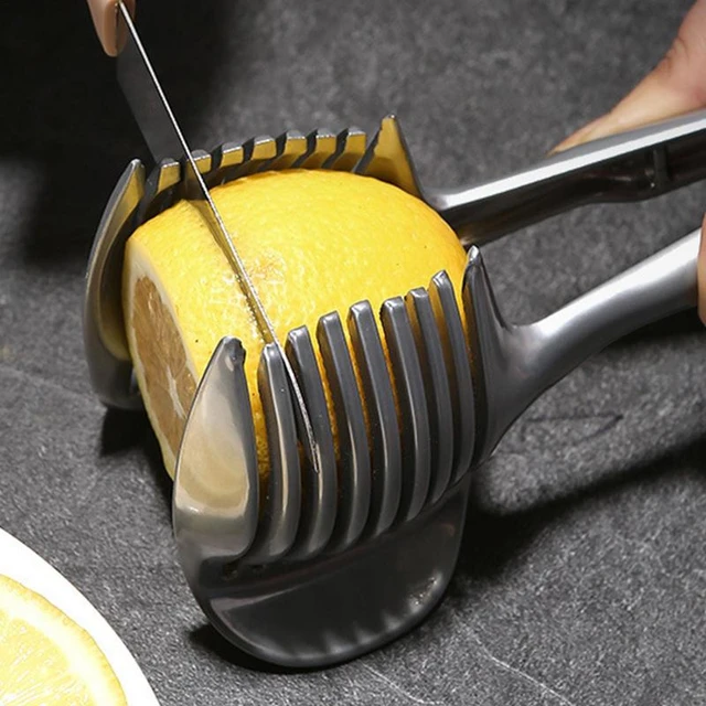 1pc Lemon Slicer Multifunctional Fruit Divider With Handle For Tomato, Lemon  Cutting Home Kitchen Tool