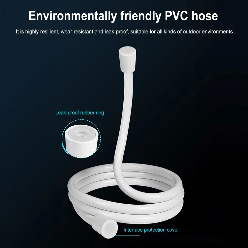 Electric Shower Pump Rechargeable Outdoor Camp Pump Portable Upgrade Shower Head Sprayer for Travel Hiking Pet Bath Car Washing