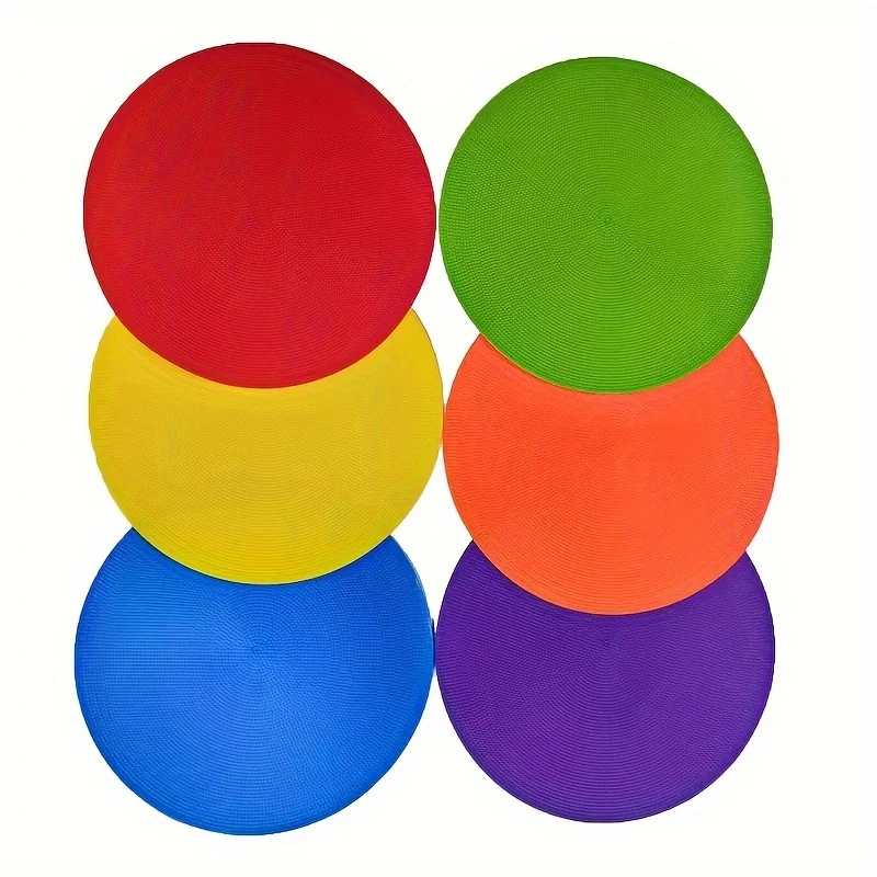 Football Training Discs football training discs football training mat Flat Round Cone for Outdoor Football Training Auxiliary 6Pcs 12Pcs