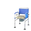 Multifunctional Shower Chair for Elderly, Dual-Purpose Toilet with Wheels, Commode Chair for Disabled Bathroom Use 6