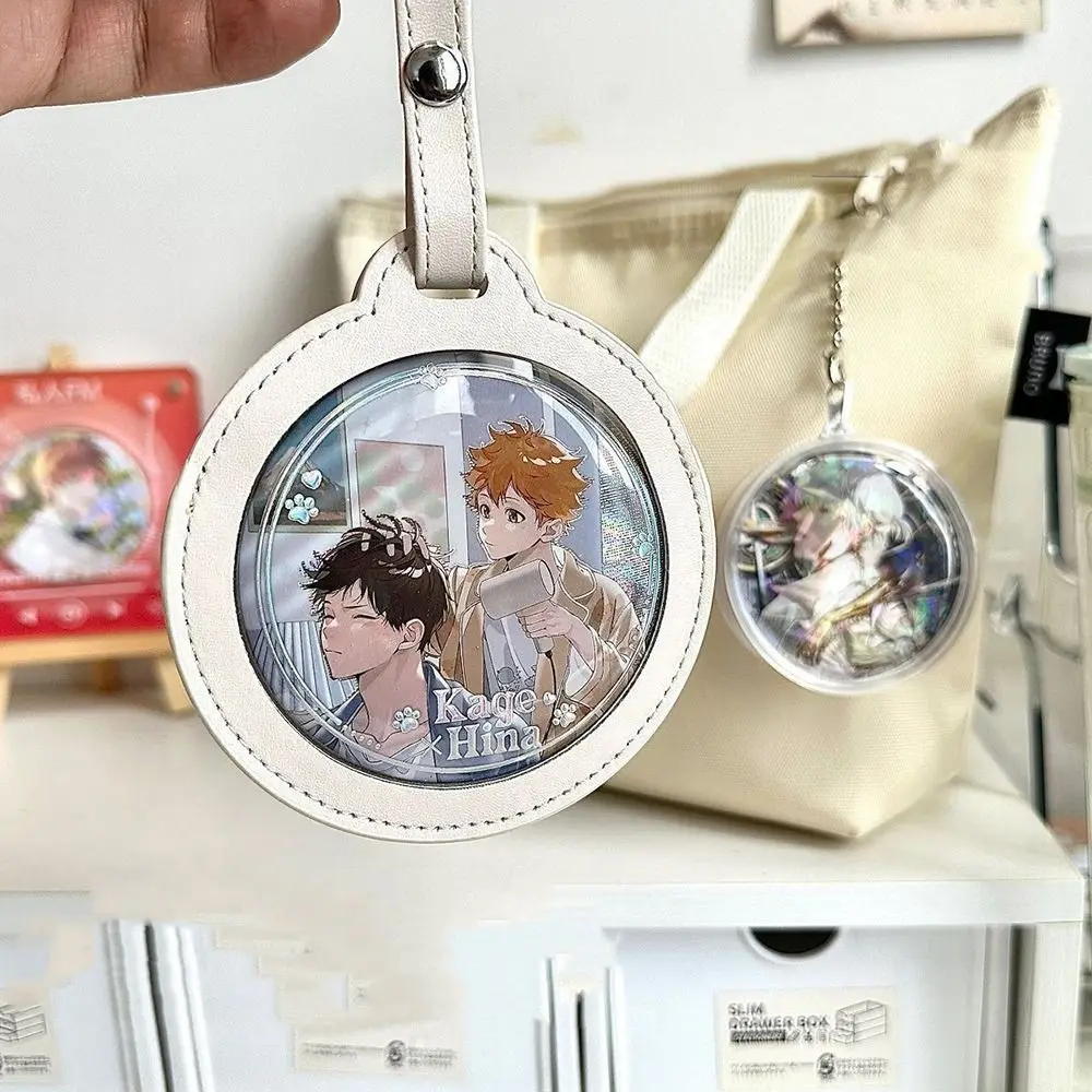 Multi-Color Badge Bag Gift 58/75mm Transparent Window Badge Display Bag Ornaments Key Chain Protector badge holder badge holder keychain anime badge case anime keychain badge