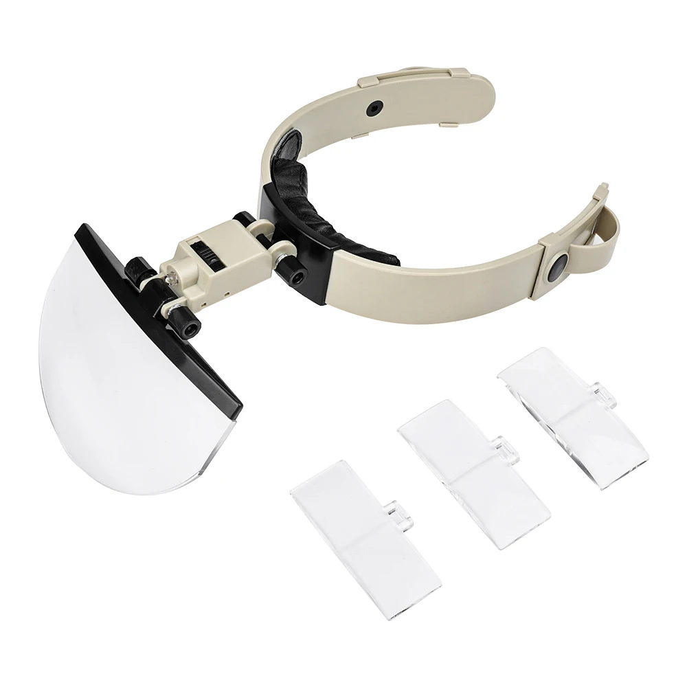 Magnifier Glasses With Led Light Headband Illumination Magnifier Loupe
