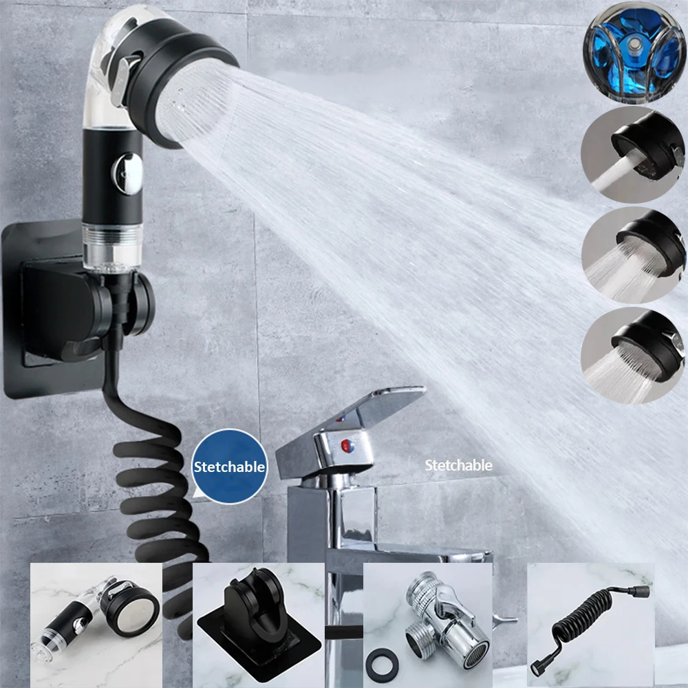 3ModesBathroomBasinFaucetExtenderShowerheadKitchenTapAdapter