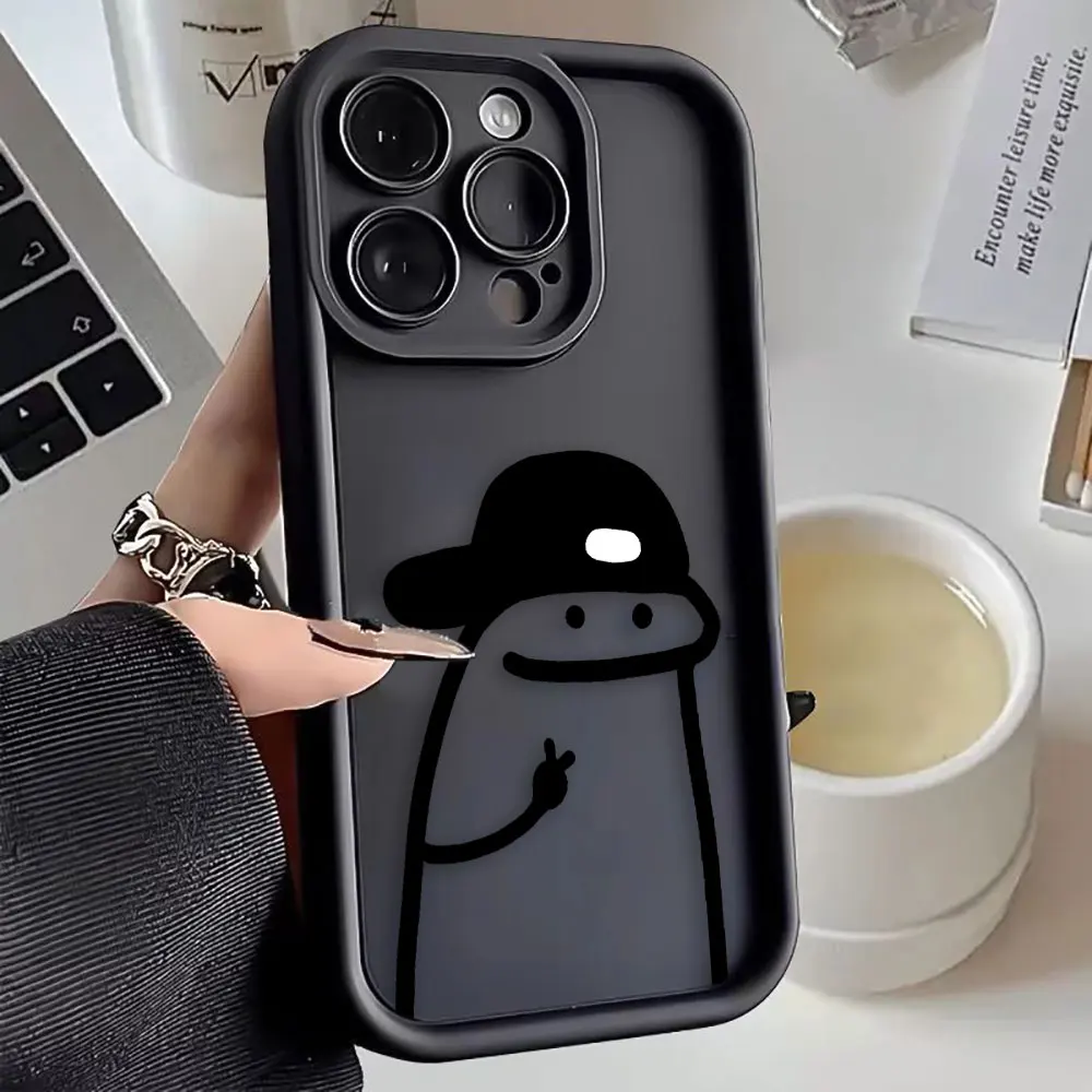Cartoon Happy Worm Character DIY Phone Case Shell Cover