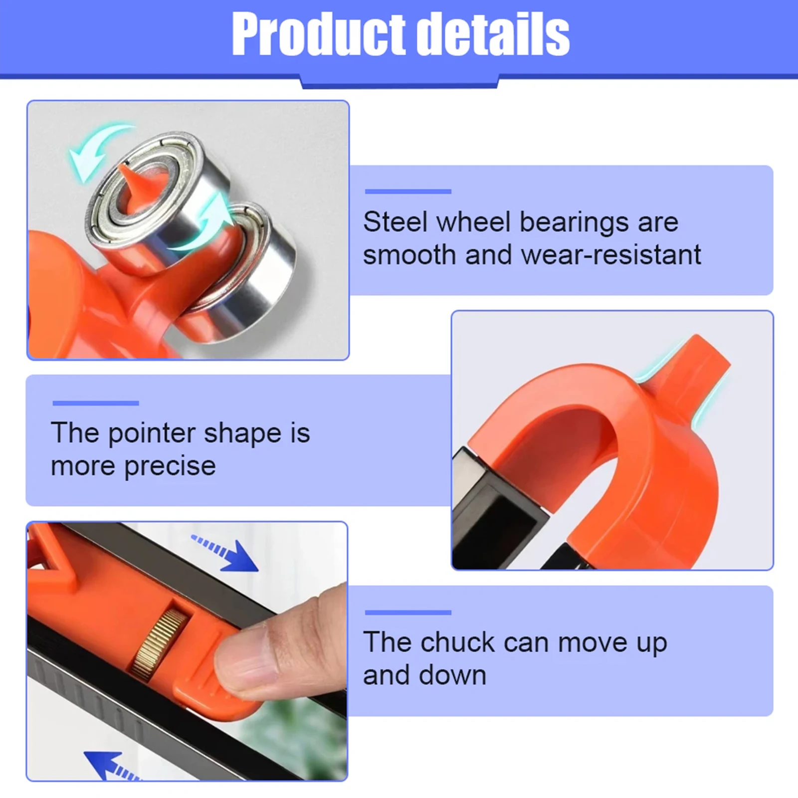 Profile Scribing Ruler Contour Gauge With Lock Adjustable Locking Woodworking Tools Measuring Gauge Profile Measurement Tool 4