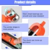 Profile Scribing Ruler Contour Gauge With Lock Adjustable Locking Woodworking Tools Measuring Gauge Profile Measurement Tool 4