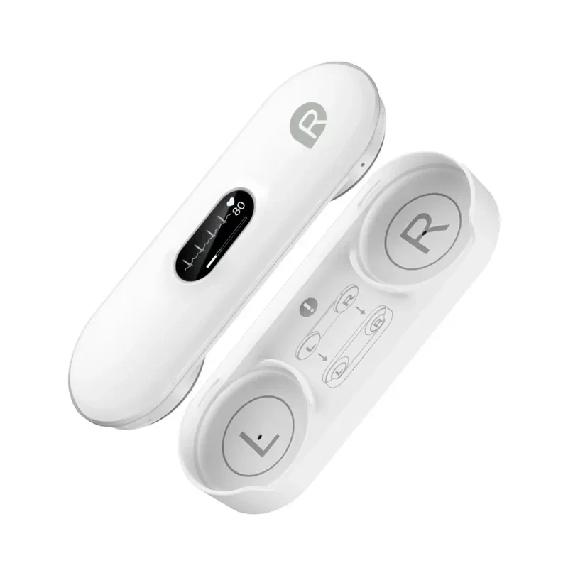 ECG Monitor Portable OLED Bluetooth EKG Cardiaco Heart Monitoring Wearable Unlimited Data Storage Share