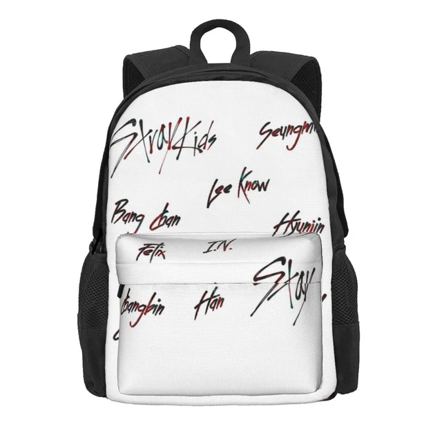 Stray Kids Backpack College Bag School Bag Big Capacity Traveling Bag  Hyunjin Bangchan felix Lee Know Gift for Children - AliExpress