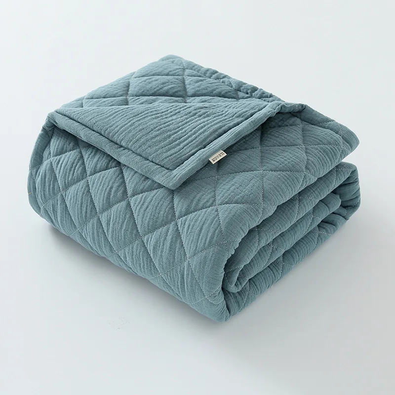 Baby Quilt Spring Cotton Soft Skin-friendly Breathable Baby Sleeping Cover Blanket Outdoor Stroller Warm Mat Cartoon Kid Bedding