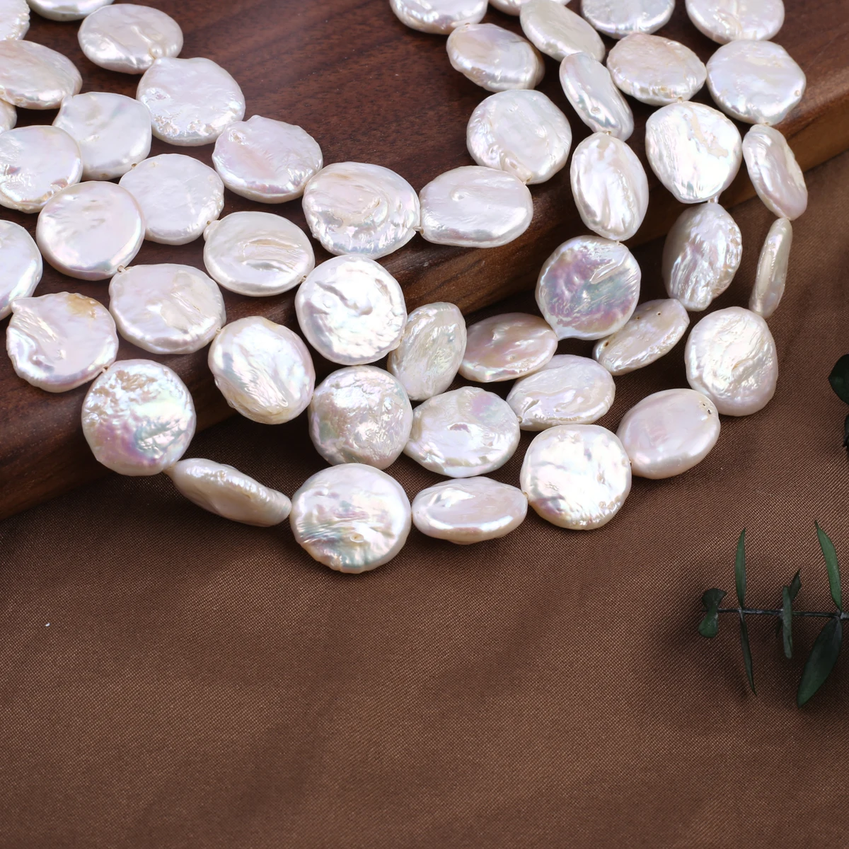 High Quality Natural Freshwater Pearl Circular Loose Spacing Bead Charm Necklace Bracelet Earring Accessories DIY Gift for Women