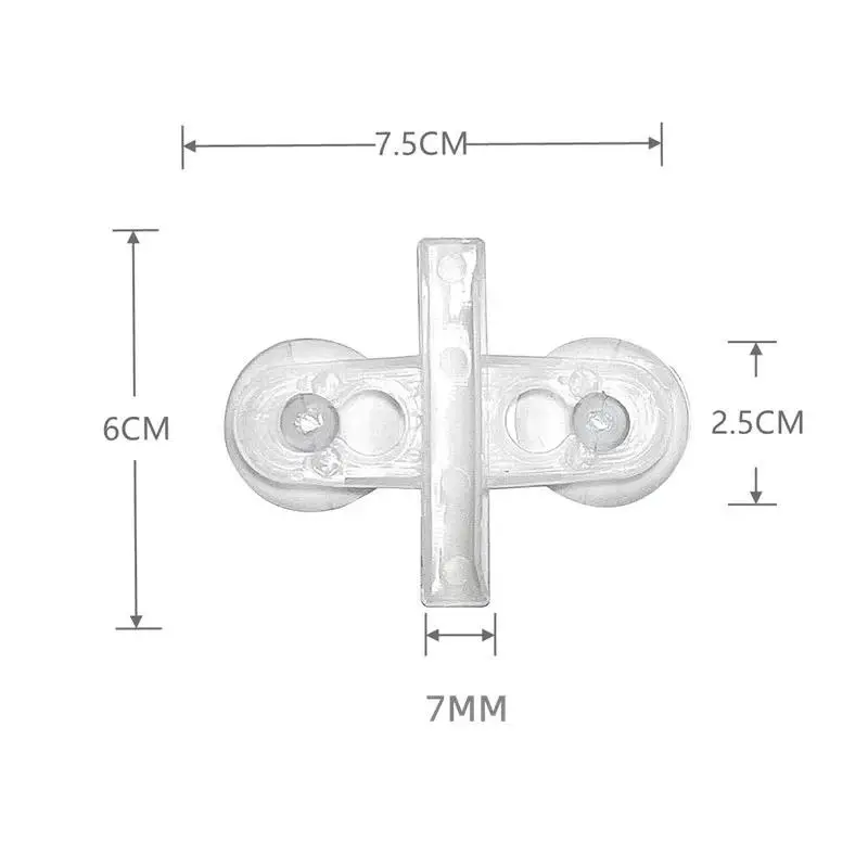 10Pack Fish Tank Divider with Suction Cup, Aquarium Isolation Panel Clip Black, Sturdy Plastic Holder