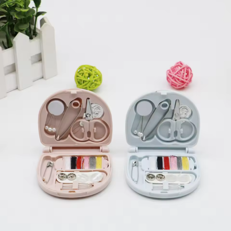  Mini Square Sewing Box New Home Minimalist Style Convenient Small Sewing Kit Sewing Tool Combination Set DIY