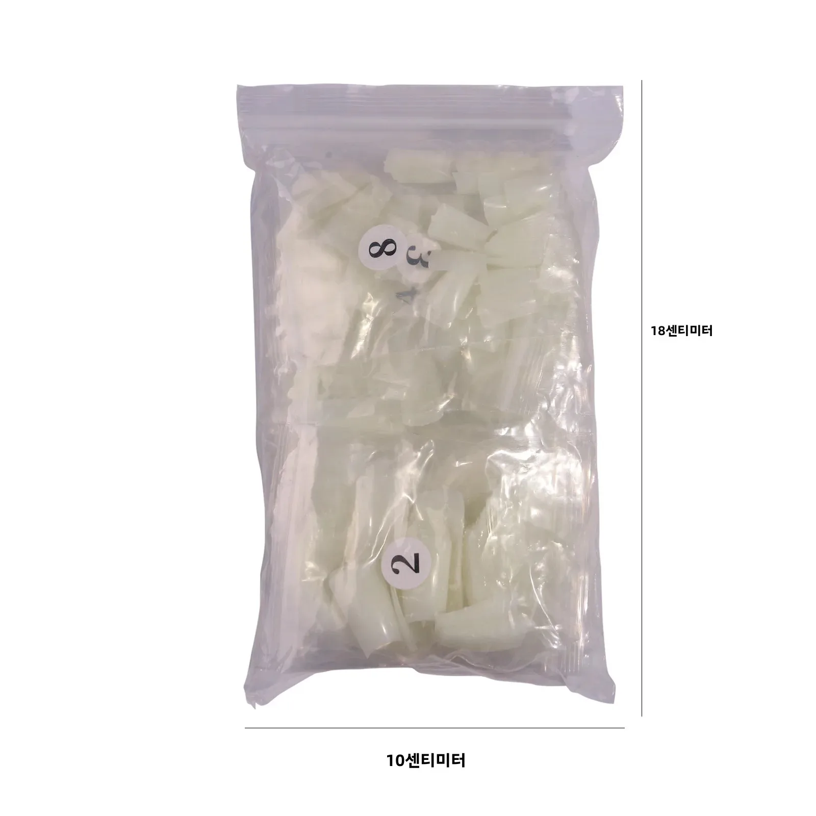 500개 유니크 와이드 프렌치 덕 네일 팁 아크릴 UV 젤 네일 무대용 - 전문가용 매니큐어 네일 팁