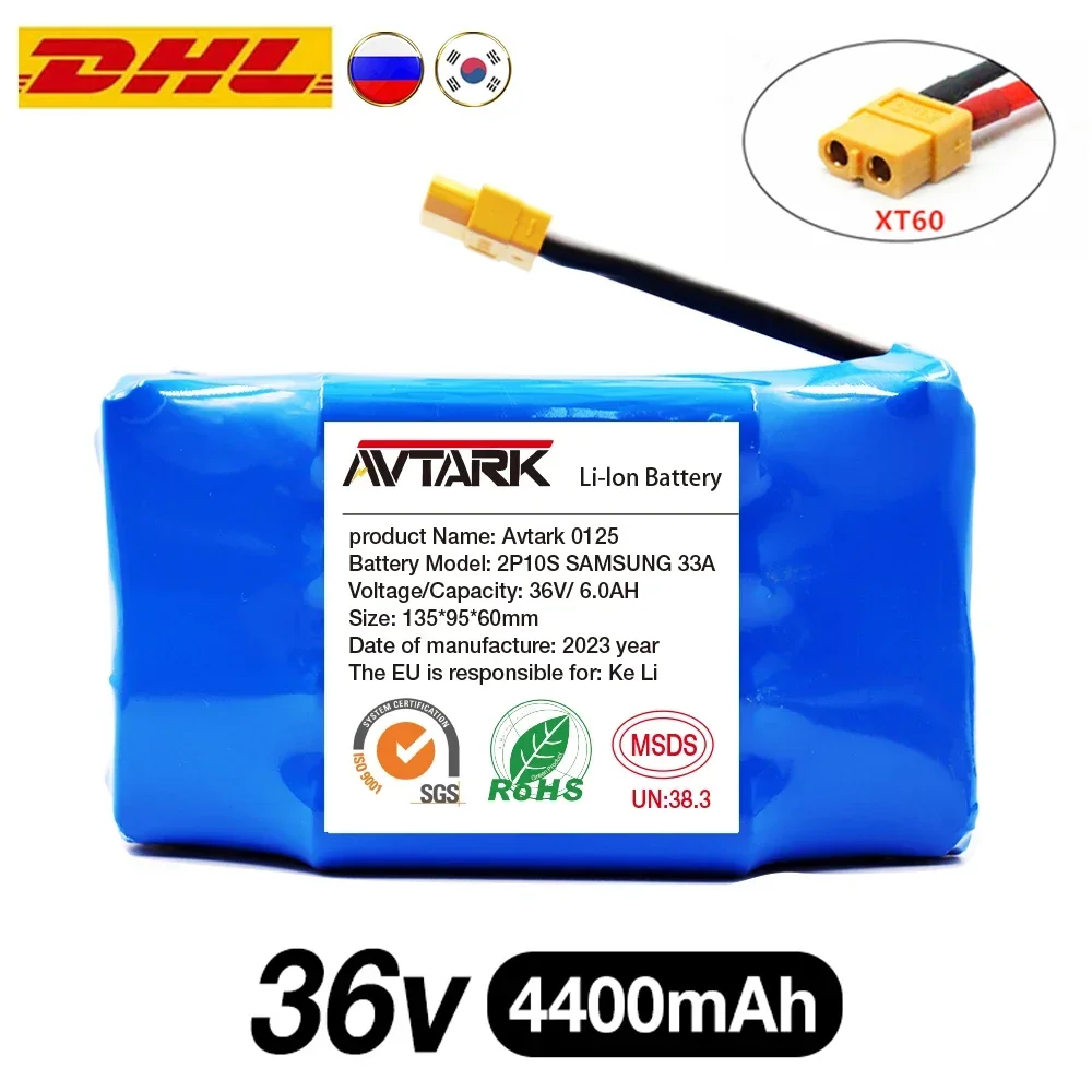 

New 36V 10S2P 4400mAh 36v Electric Scooter Battery Lithium-ion 18650 42v 18650 Battery Pack Scooter Twist Car Battery