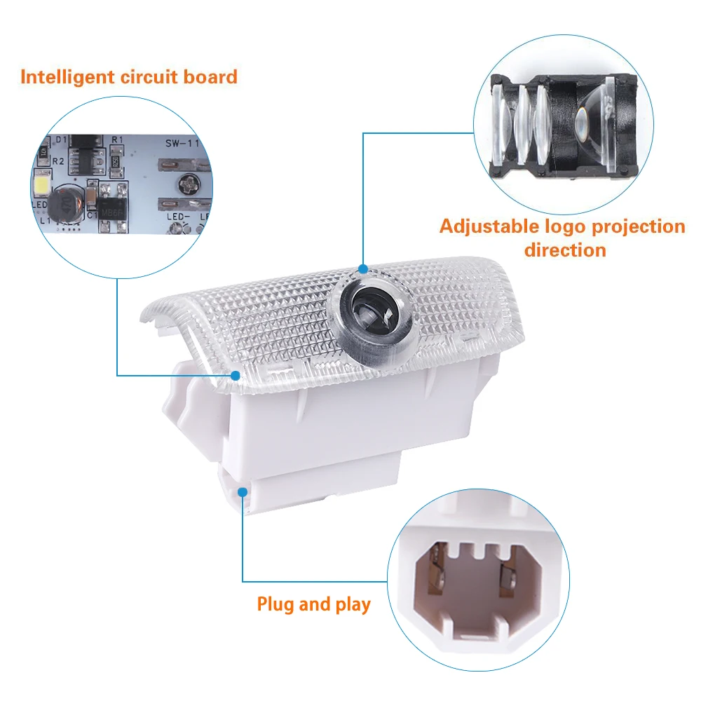 LED Car Door Projector Ghost Shadow Welcome Light Accessories 2 For Infiniti QX50 QX60 QX70 QX80 Q50 Q60 Q70 QX56 EX25 EX35 EX37