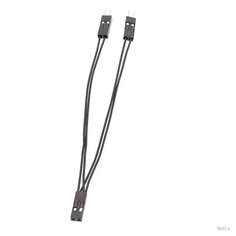B0KA 10cm Duponts 커넥터 와이어 2.54mm 2Pin 암-두 남성 DIY 전자제품용