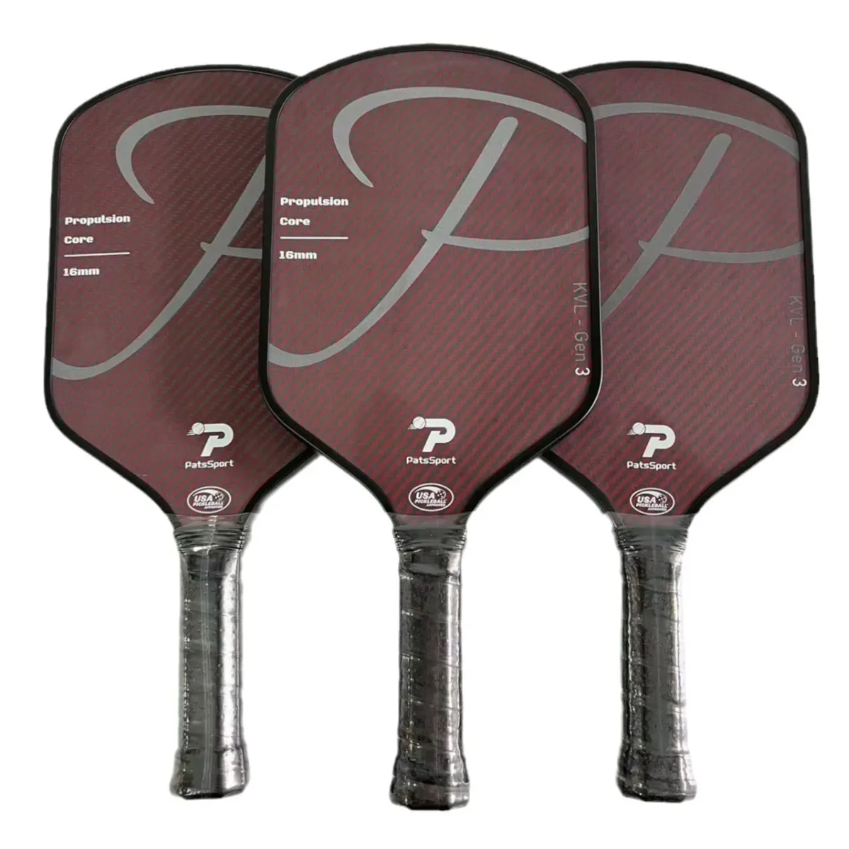 High Quality Pickleball Pro Paddle Premium Kevlar 3K Carbon Fiber 16mm Thick Third Generation Smooth Surface Pickleball Racquet