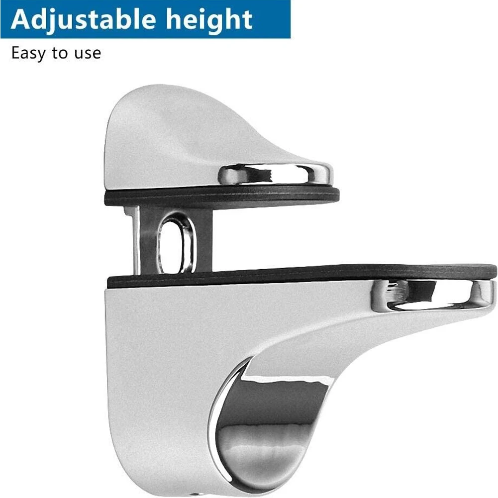 2pcs Adjustable Glass Shelf Holder Clamps Bathroom Support Brackets Shelves Holder Wood Shelves Support Shelf Brackets For Glass glass shelf clamp holder,shelf support brackets