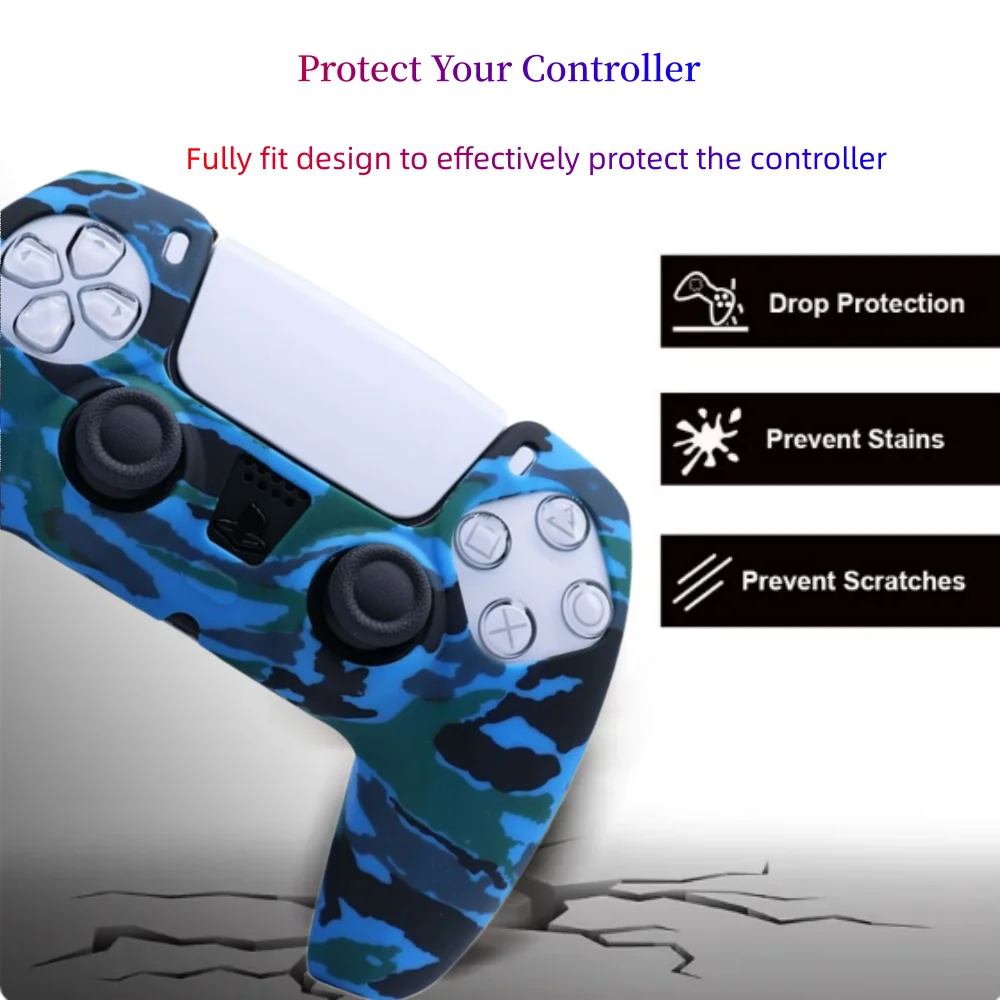 Silicone Anti-slip Protective Cover Case For SONY Playstation