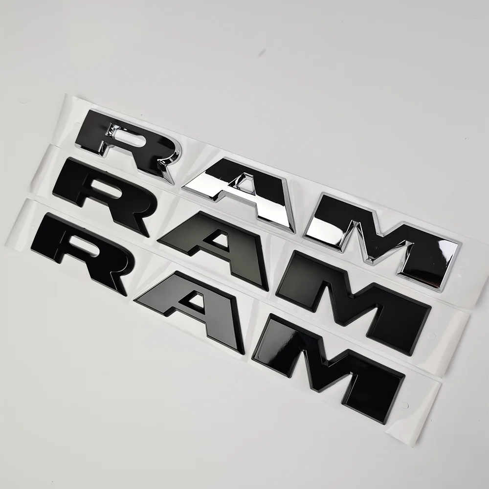 자동차 사이드 문짝 배지 트렁크 스티커, 닷지 RAM 1500 2500 3500 TRX 픽업용 3D 자동차 문자 엠블럼, 자동차 액세서리