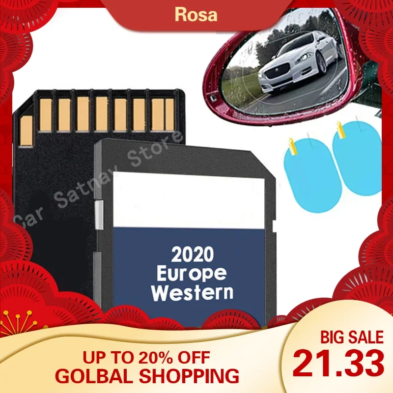 Rns310 V12 West Gps Accessori Per Vw Skoda Seat Sd Card Navigation Uk Eu Map 2020 Con Pellicola Antiappannamento