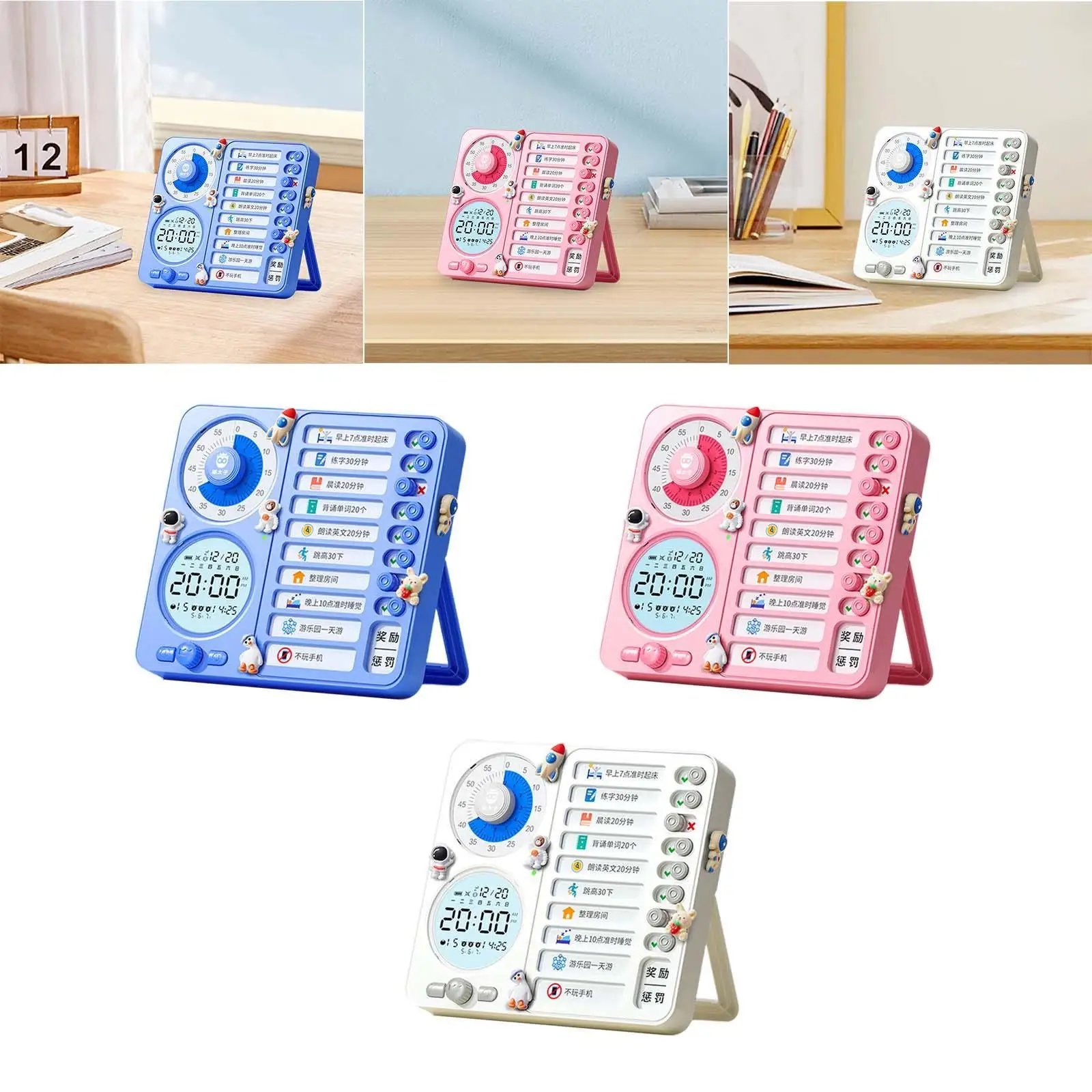 Visual Time Management Checklist Board Memo Board Plan Bulletin for Kids Notes School Office Efficient Task Management
