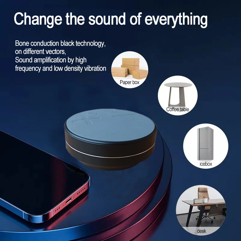 Extra Large TWS Bone Conduction Bluetooth Speaker TWS Wireless Support TF Card Play Music Subwoofer Vibration Stereo Audio 4