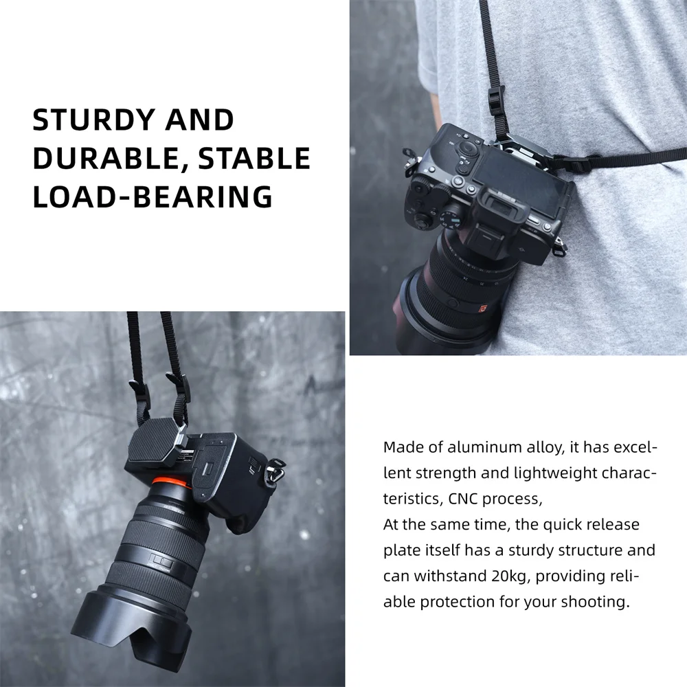 LEAPLIGHT DSLR Camera Base Adapter Quick Release System Camera Strap Mount For Sony Canon Fuji Nikon PD