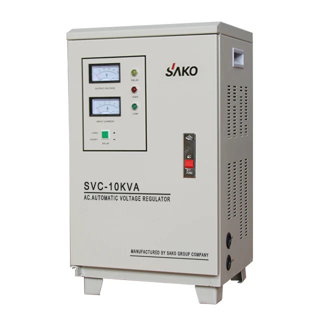 

Servo motor control 10KVA Sako 150V-250V SVC AVR voltage stabilizer