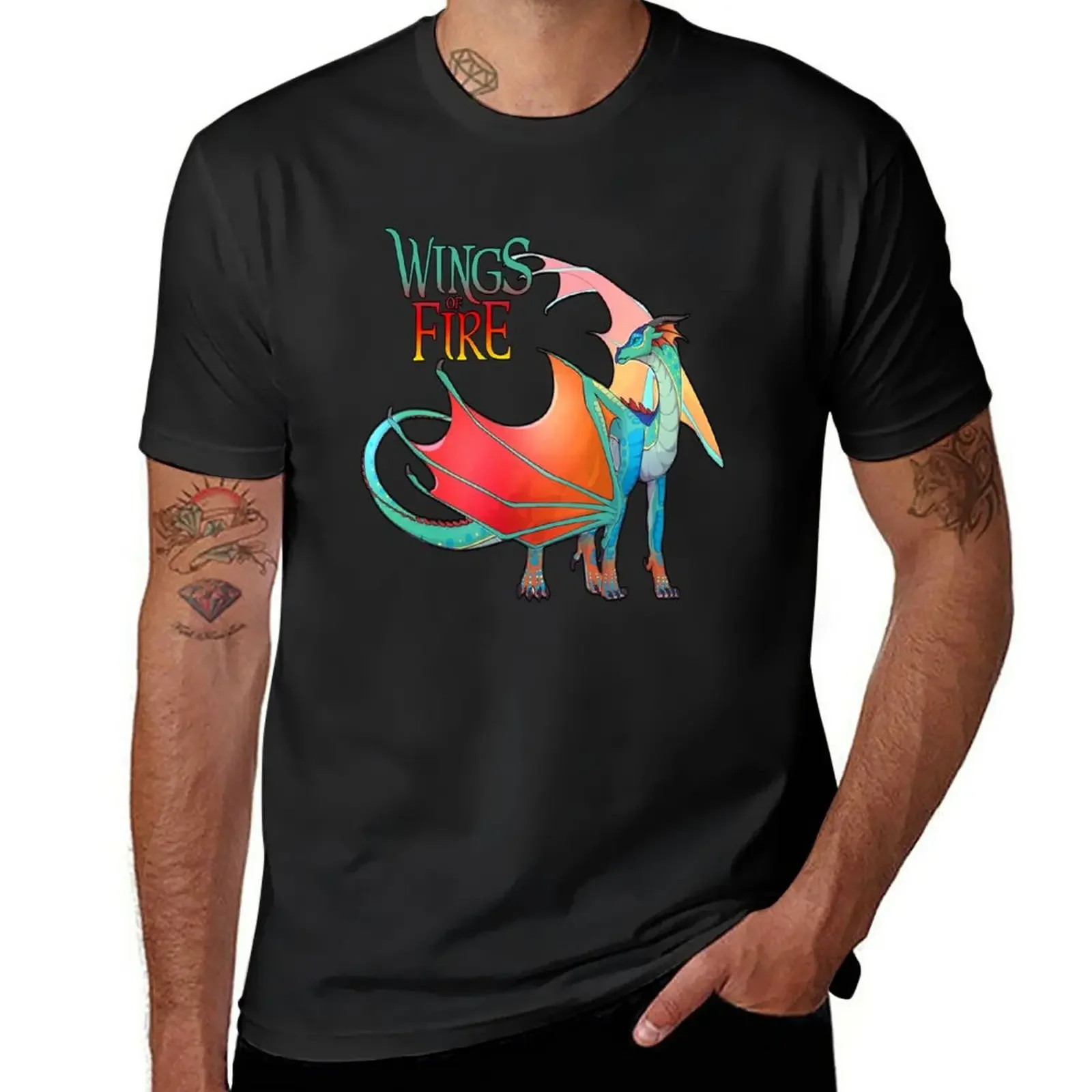 T-Shirt Wings Of Fire - Queen Glory Sublime Oversize Per Magliette Da Uomo Ragazzo