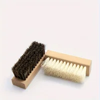 Advanced Wooden Horse Hair Brush - Soft and Hard Hair Brush for Daily Cleaning, Shoe Washing, Durable and Effective Care 1