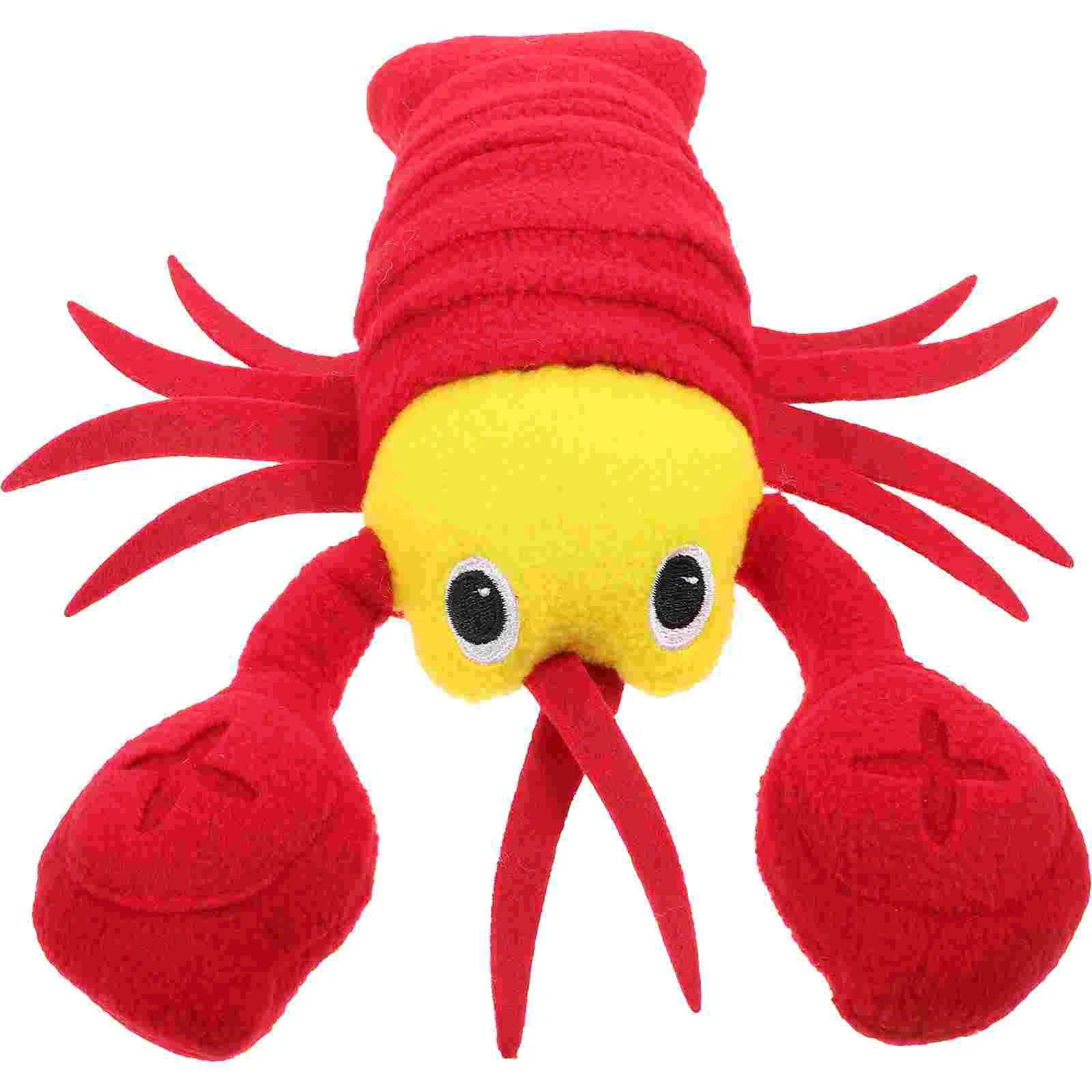 

Dog Chewing Toy Teeth Grinding Dog Toy Cartoon Shrimp Shaped Puppy Biting Plaything