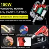 150W Upgraded Plastic Welder Kit 1200PCS Hot Stapler Welding Machine Car Bumper Repair Kit,2 in 1 Plastic Welder Soldering Gun 4
