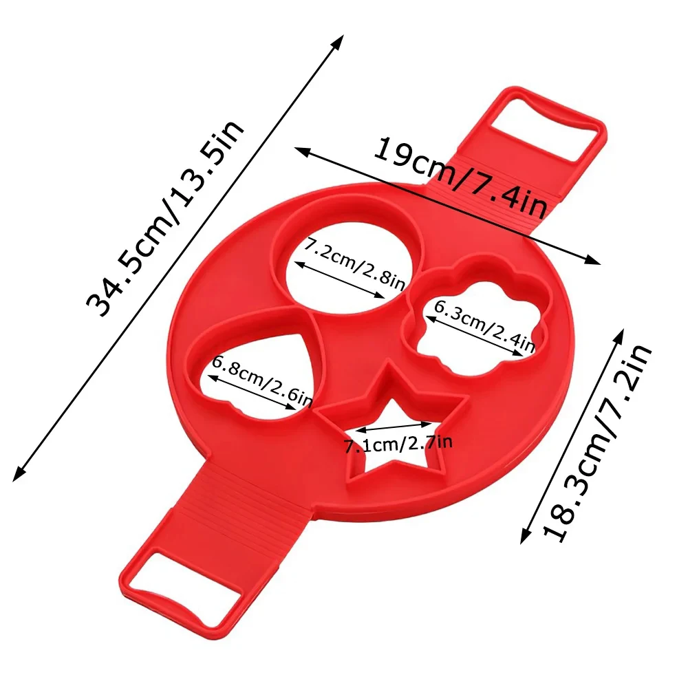 Nonstick Silicone Pancake and Egg Shaper Mold