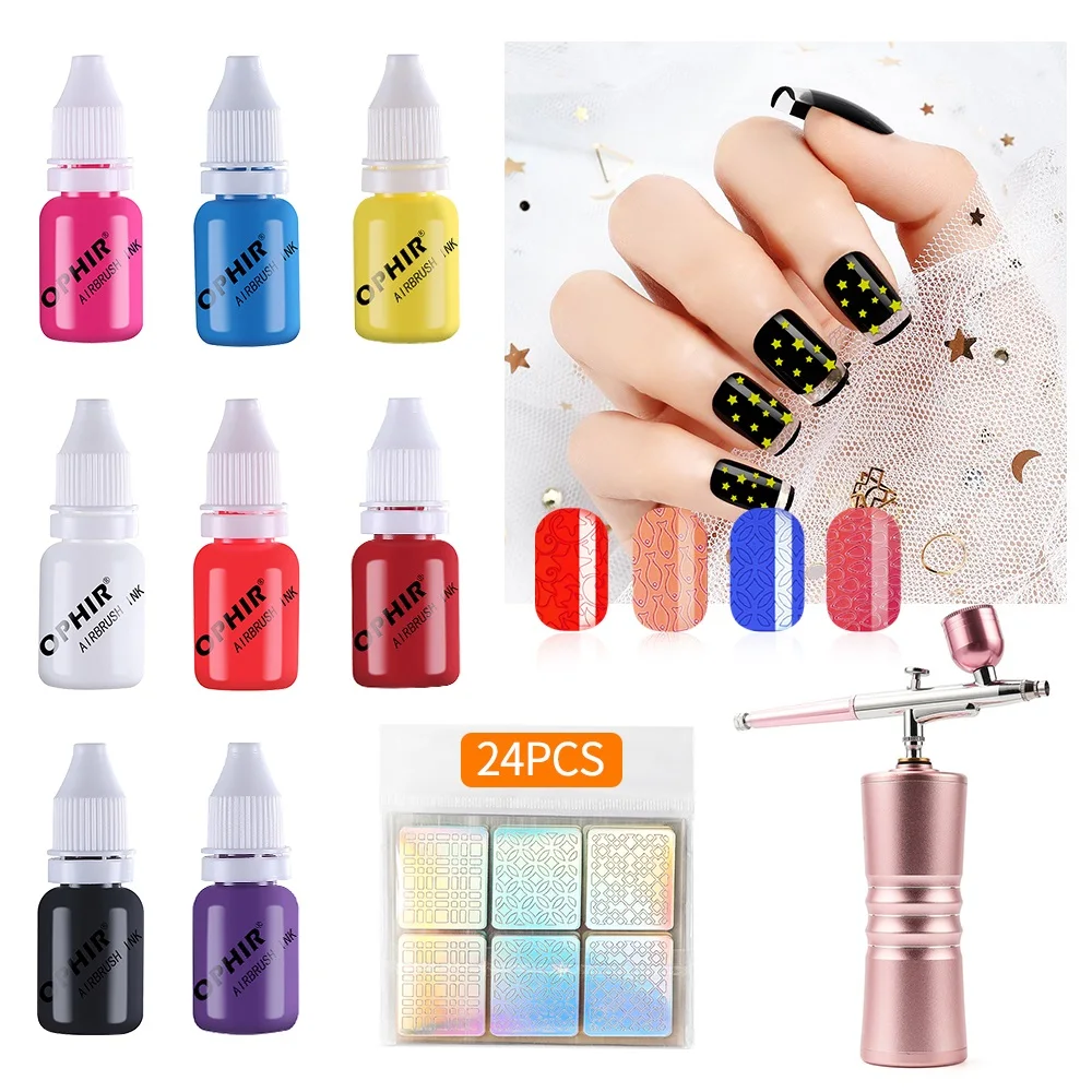 OPHIR-Verhéritage à ongles à base d'eau, encre de peinture pour aérographe,  nail art, TA098, 19/30 couleurs - AliExpress