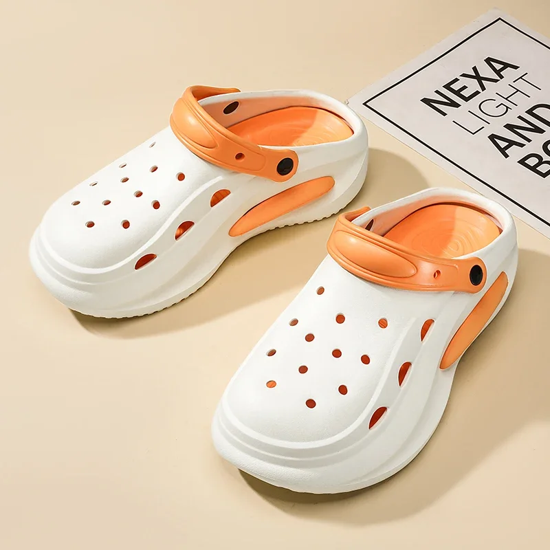 2025 Men and women's new summer thick sole anti-slip wear comfortable sandals beach breathable couple casual slippers men shoes