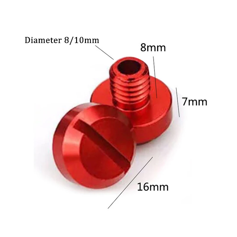 Motorcycle Mirror Plugs 2Pcs Mototcycle Clockwise M10 * 1.25 Mirror Hole Plug Screw For KTM Honda Yamaha Kawasaki Suzuki Car Accessories Mirror Hole Screw
