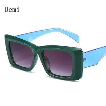 New Retro Square Sunglasses For Women Men Brand Quality Fashion Designer Green Blue Frame Ins Trending UV400 Eyeglasses 1