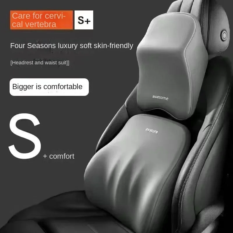 Memory Foam Car Lumbar Back Support Pillow