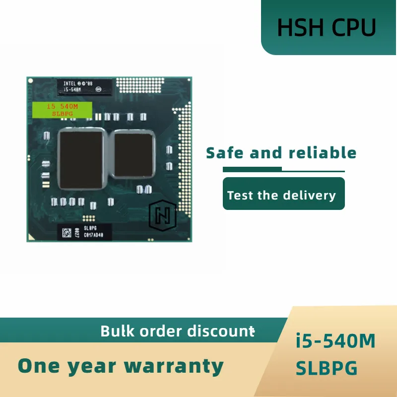 Intel Core I5 540M Processor SLBTV Dual-Core Socket G1 PGA 988 I5-540M ...