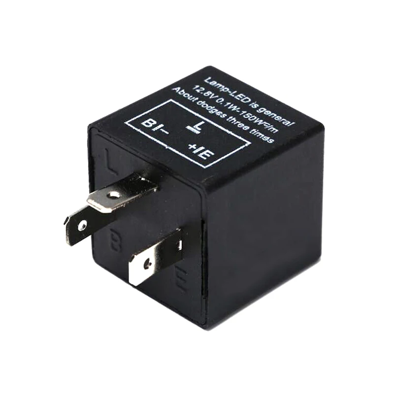 New 1PC CF14 3 Pin Adjust 12V LED Flasher Relay Auto Turn Signal Indicator Blinker Light Car Accessories Waterproof Durable