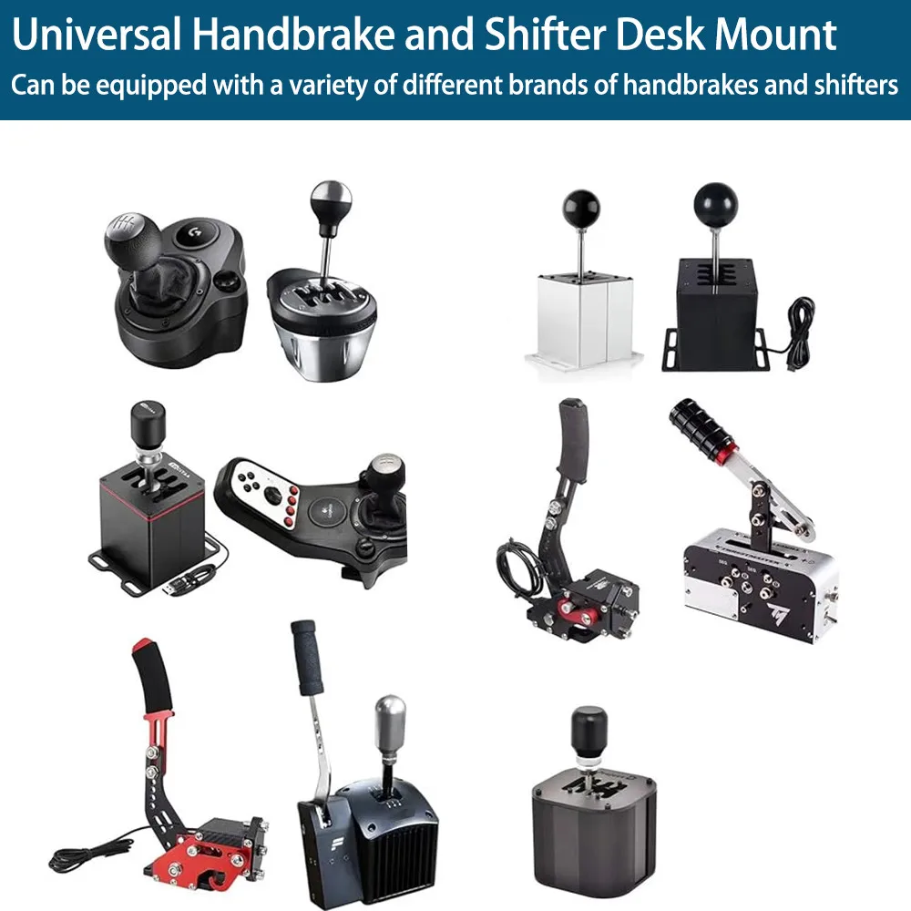 Racing Gear Shifter Universal Desk Mounted Desktop Fixture Simulation Racing Game Bracket for Logitech G Driving Force Shifter Thrustmaster TH8A&TSS