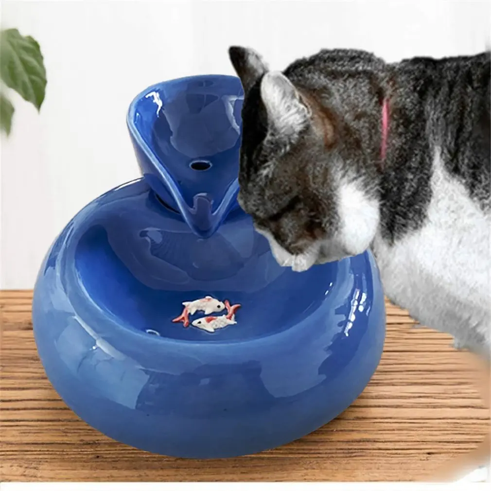 Ceramics Cat Automatic Water Feeder Ceramic Drinking Fountain Cats New Cat Aliexpress